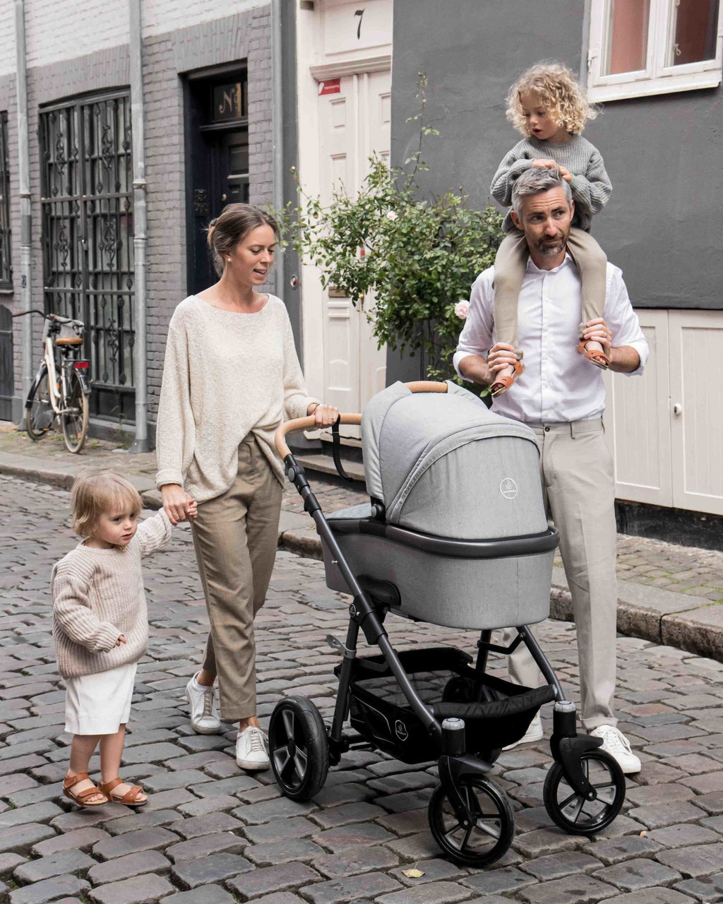 Naturkind kinderwagen grijs lux
