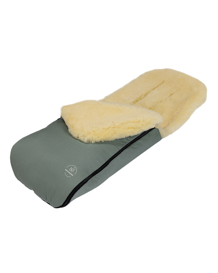 Naturkind Lamsvel voetenzak - jade