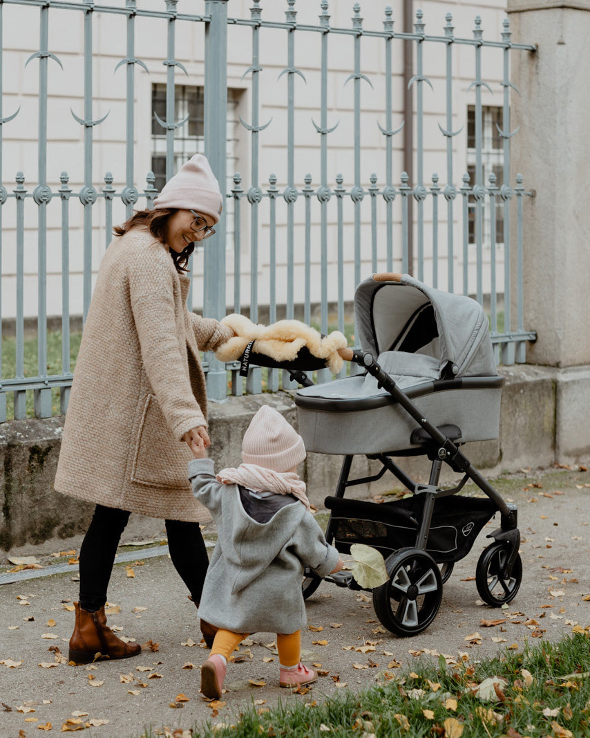 Naturkind pram muff grey stoller grey lux