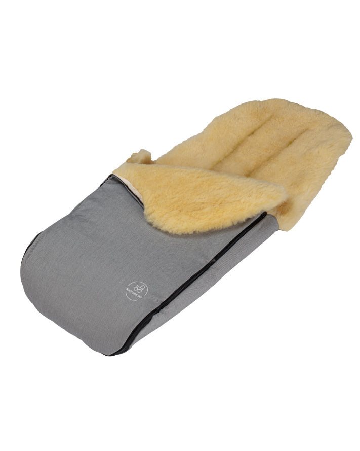 Naturkind Universele lamsvel voetenzak - mottled grey