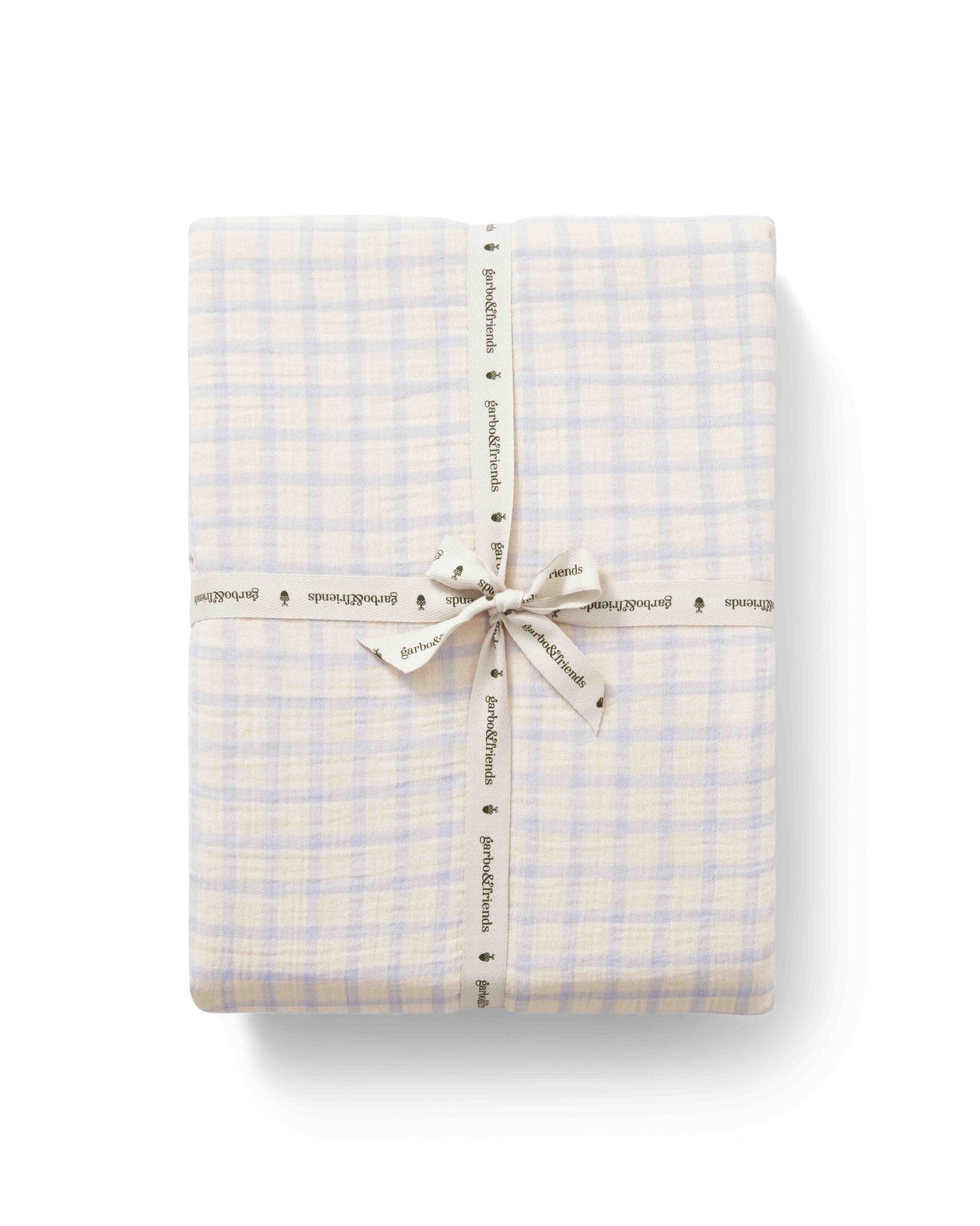 Muslin single fitted sheet - pomegranate