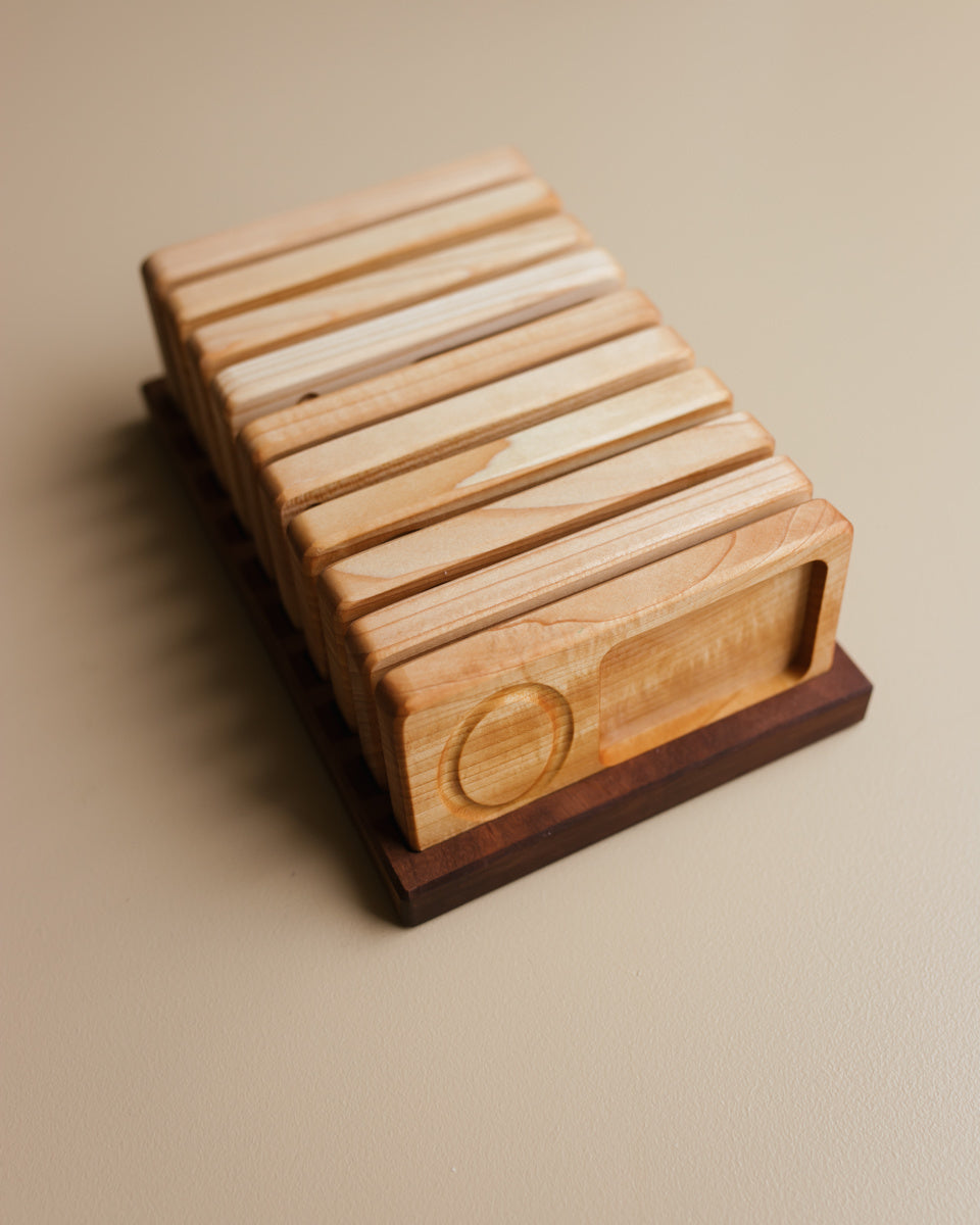 Oyuncak houten cijfer tray 10 delig liggend