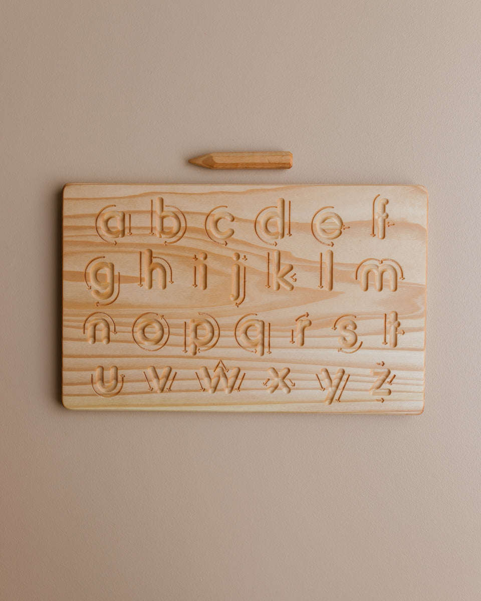 Oyuncak houten letter traceerbord