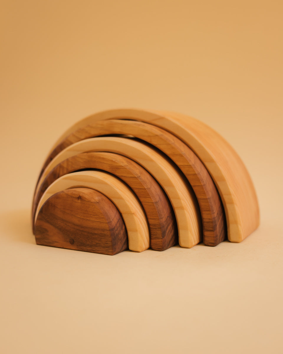 Oyuncak  regenboog hout 6 stuks