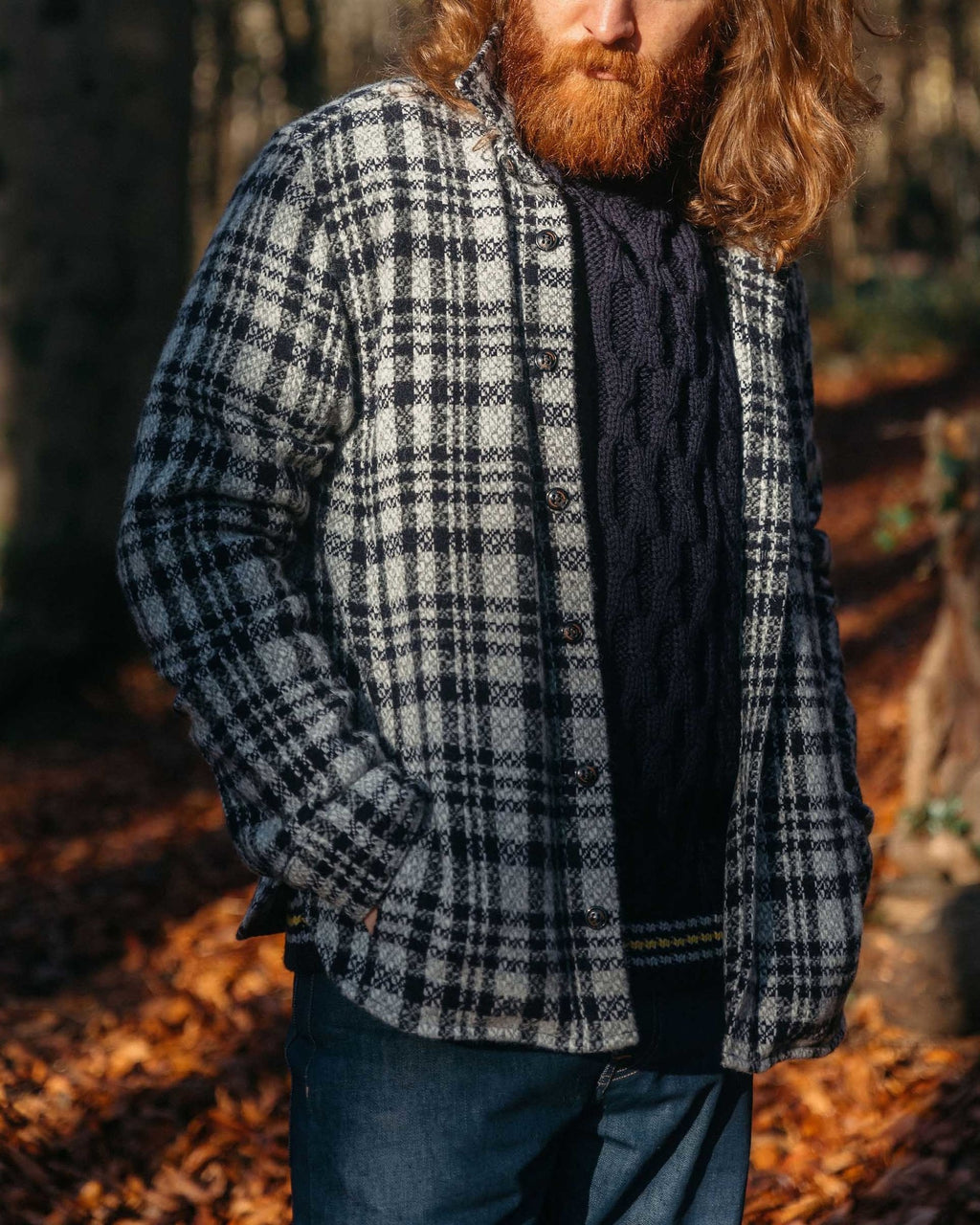 Peregrine Wool overshirt westbury MWJ242_3