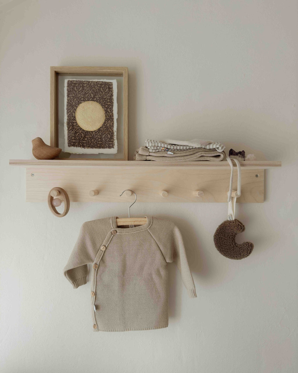 popolini wikkelvestje van wol - beige