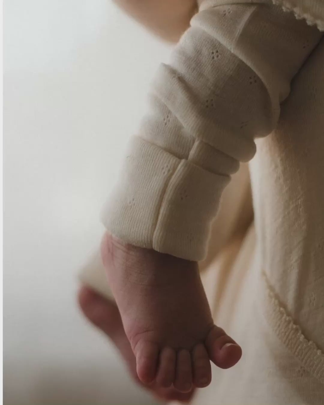 Wrap around body pointelle wool/silk - munkki