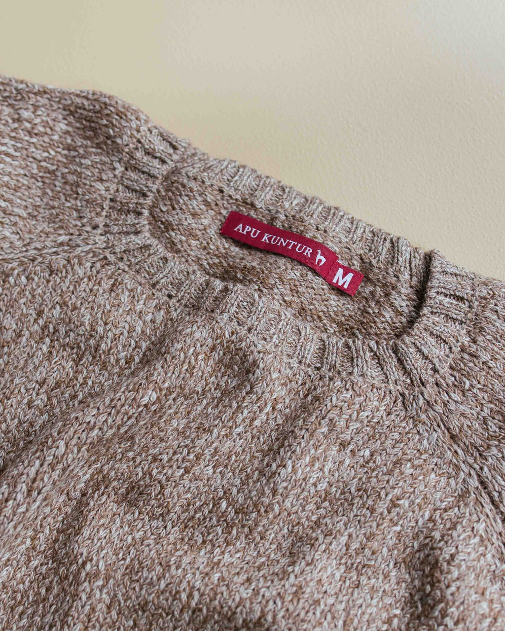 pullover ella van alpaca wol - beige-3