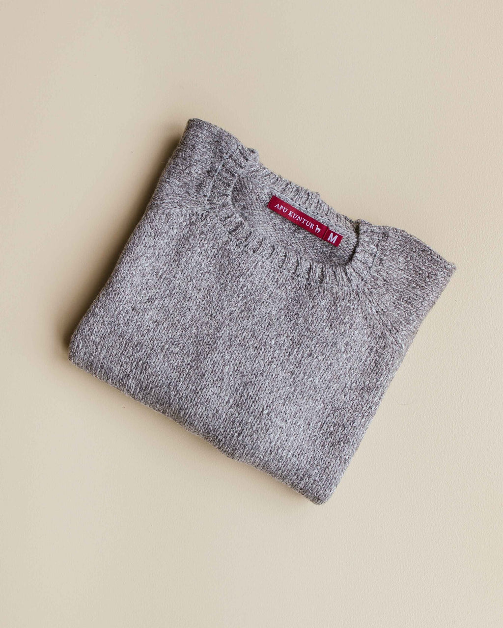 pullover ella van alpaca wol - grijs-4