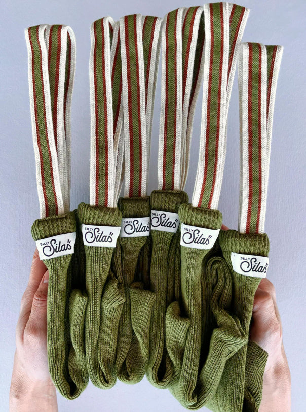 Shorty - olive striped-3