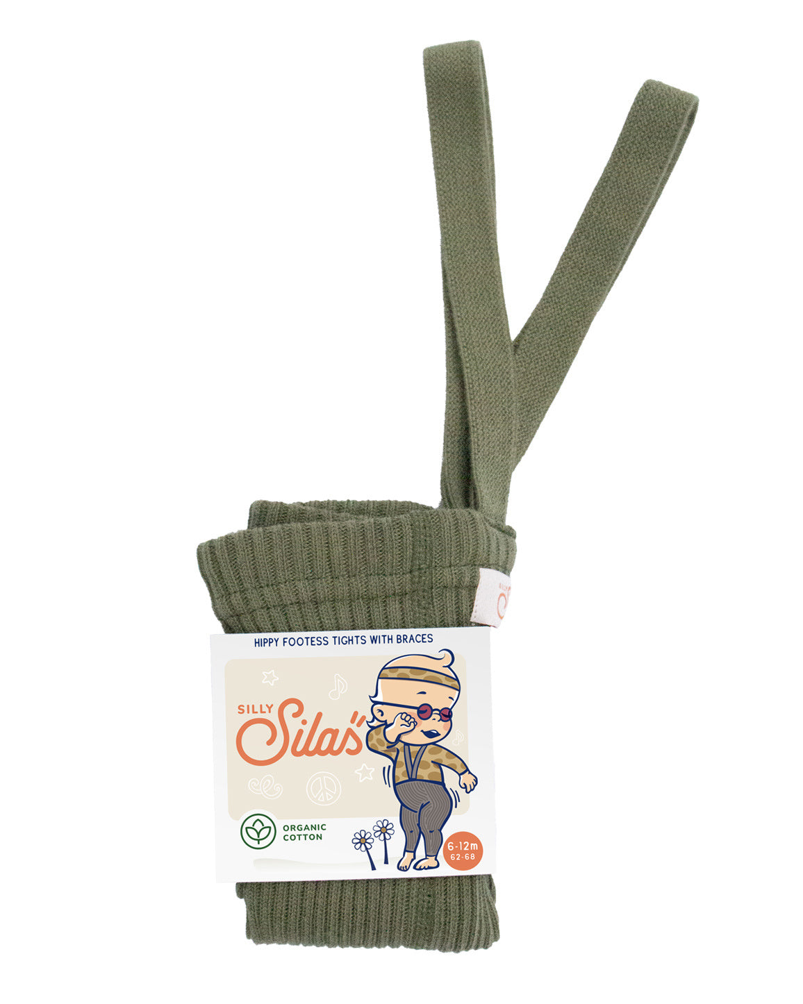 Silly Silas footless hippy tights - olive