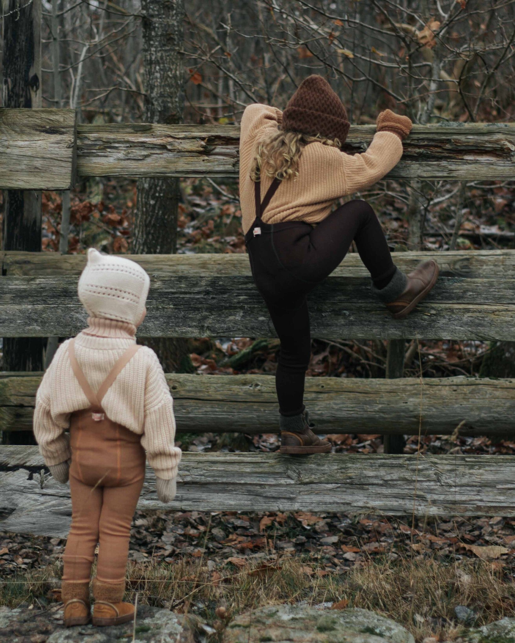 Silly Silas Wooly - tights zonder voetjes  cappuccino brown-2