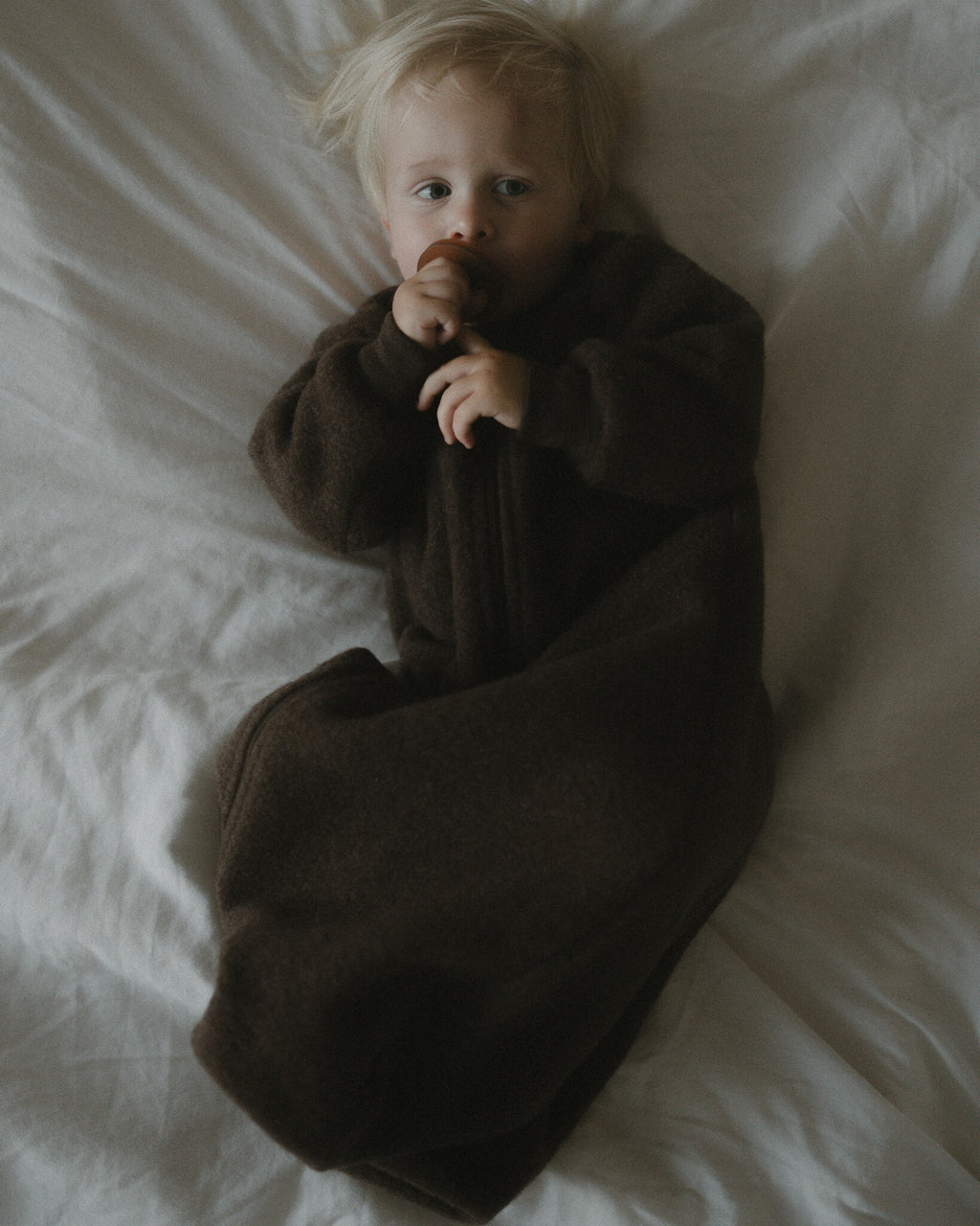 Slaapzak van wol-fleece - cocoa Ziloen©-3