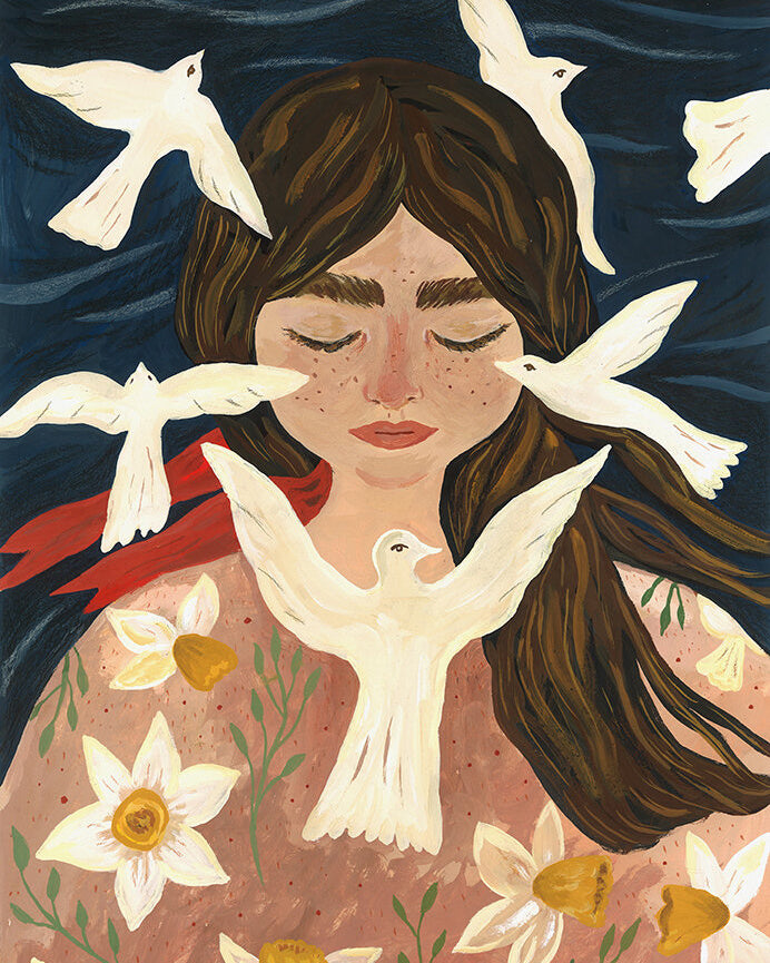 Tijana lukovic kaart vogel gedachtes