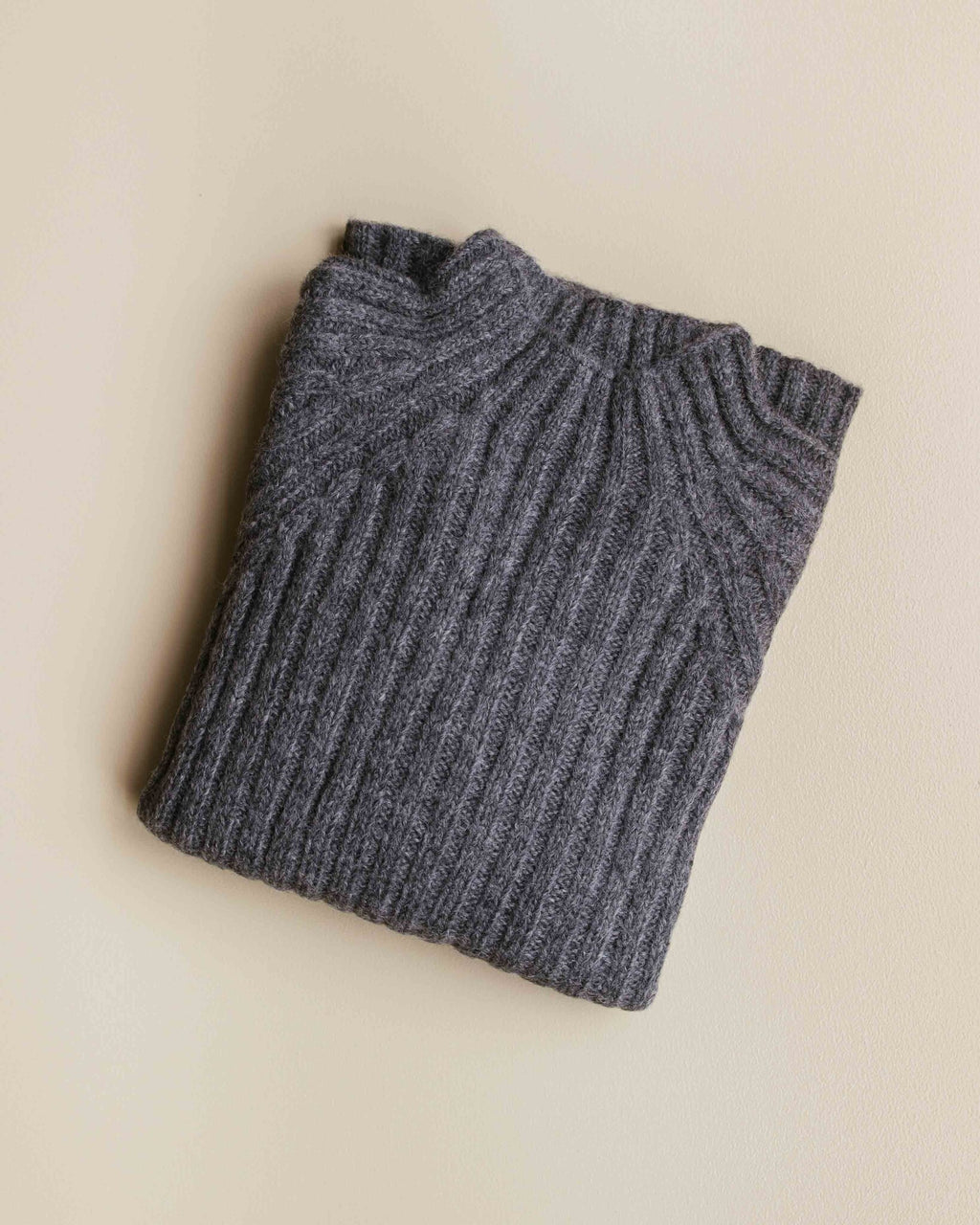 trui dolce van alpaca wol - antraciet