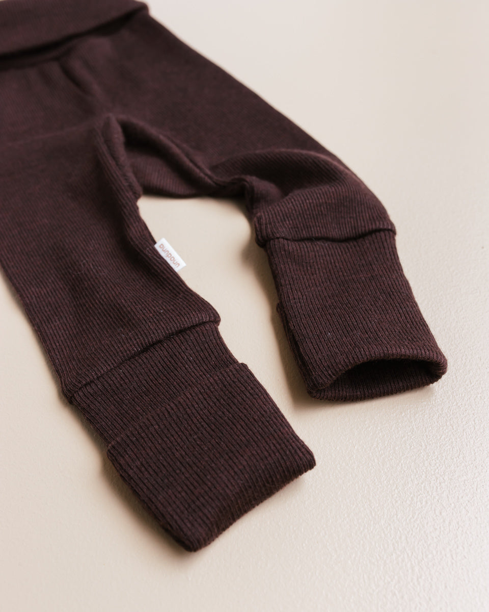 Unaduna baby pants dark brown