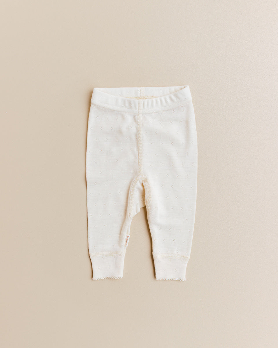 unaduna Babylegging pointelle wol:zijde - munkki