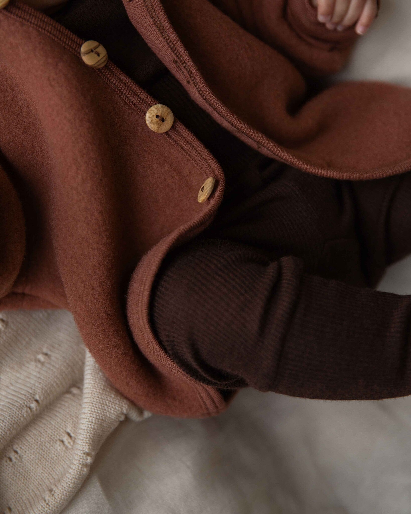 Unaduna jacket wool fleece henna