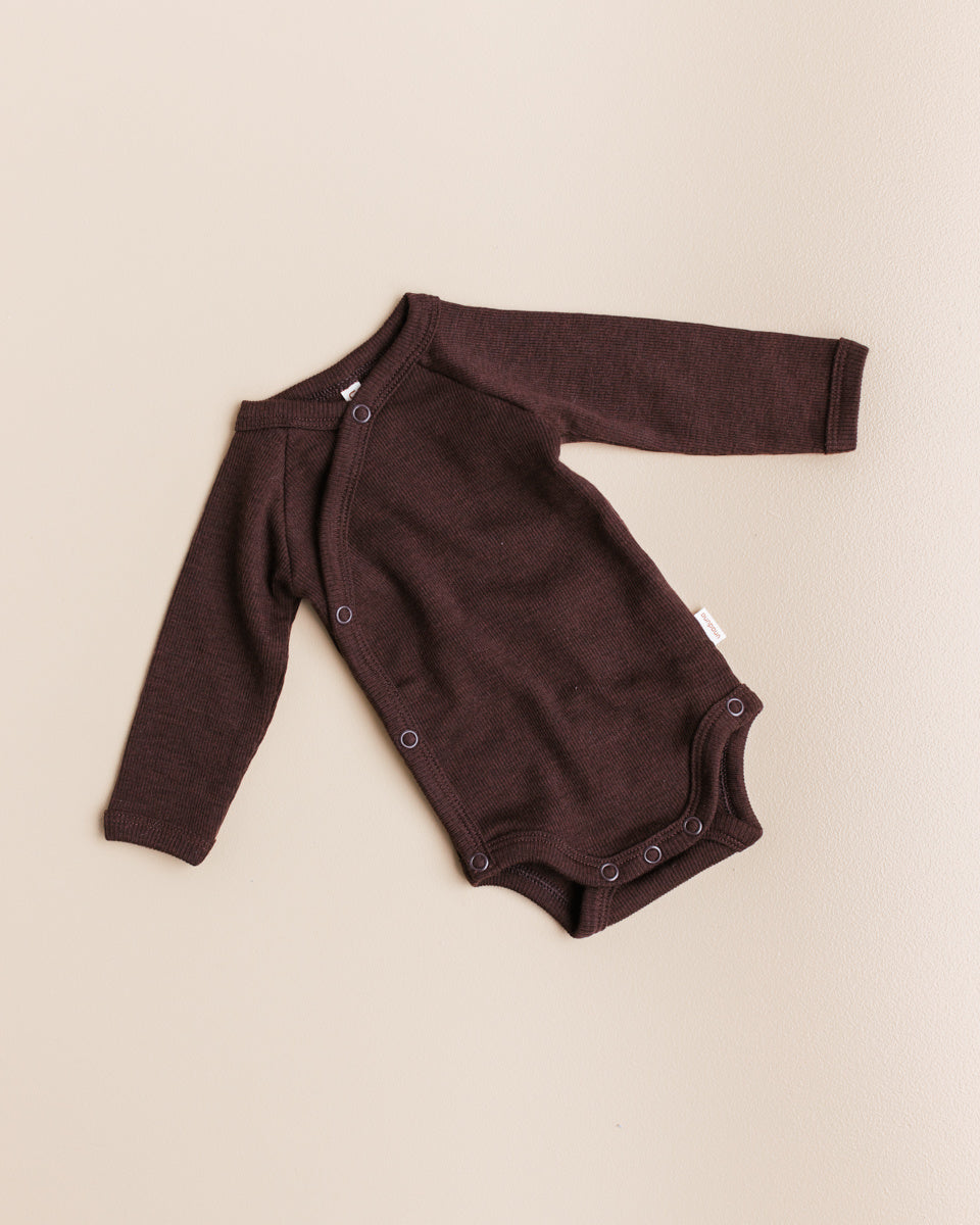 unaduna Wrap around body tiny rib wool -  kladdkaka