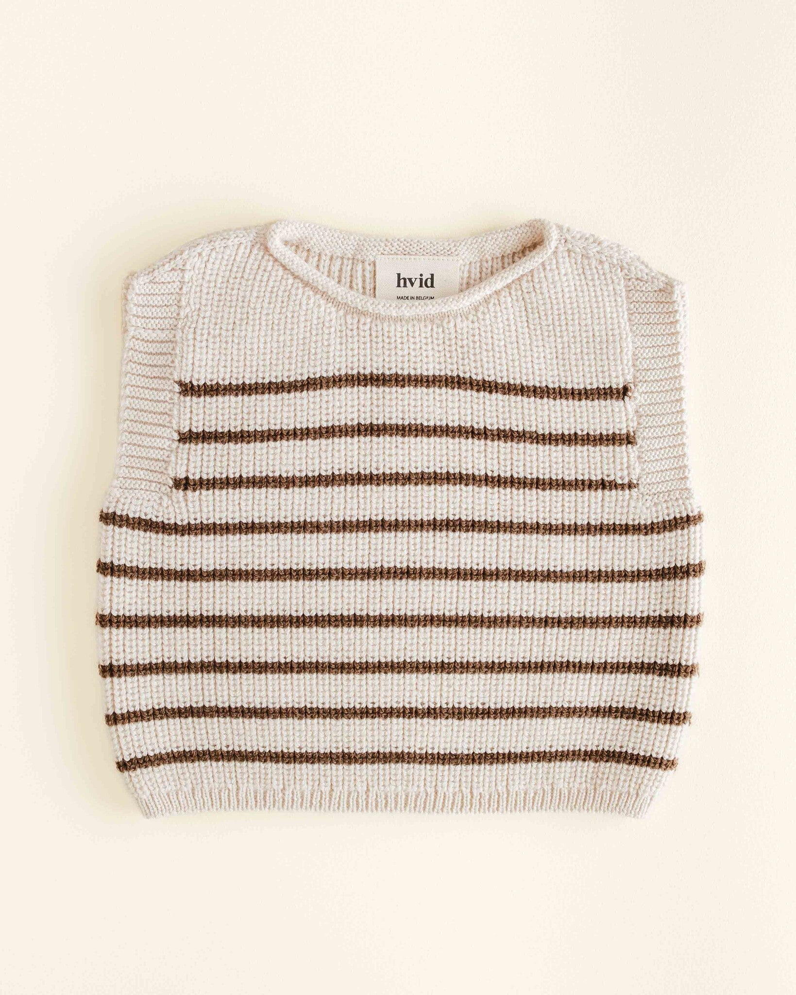 VEST HARVEY CREAM + MOCHA 1