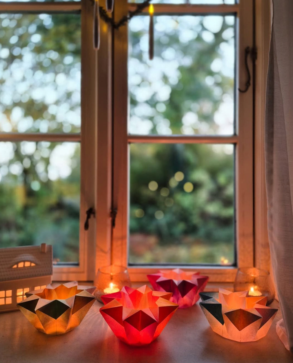 Vouwpapier voor sterrenlichtje - 25 vellen -@luettedeern017