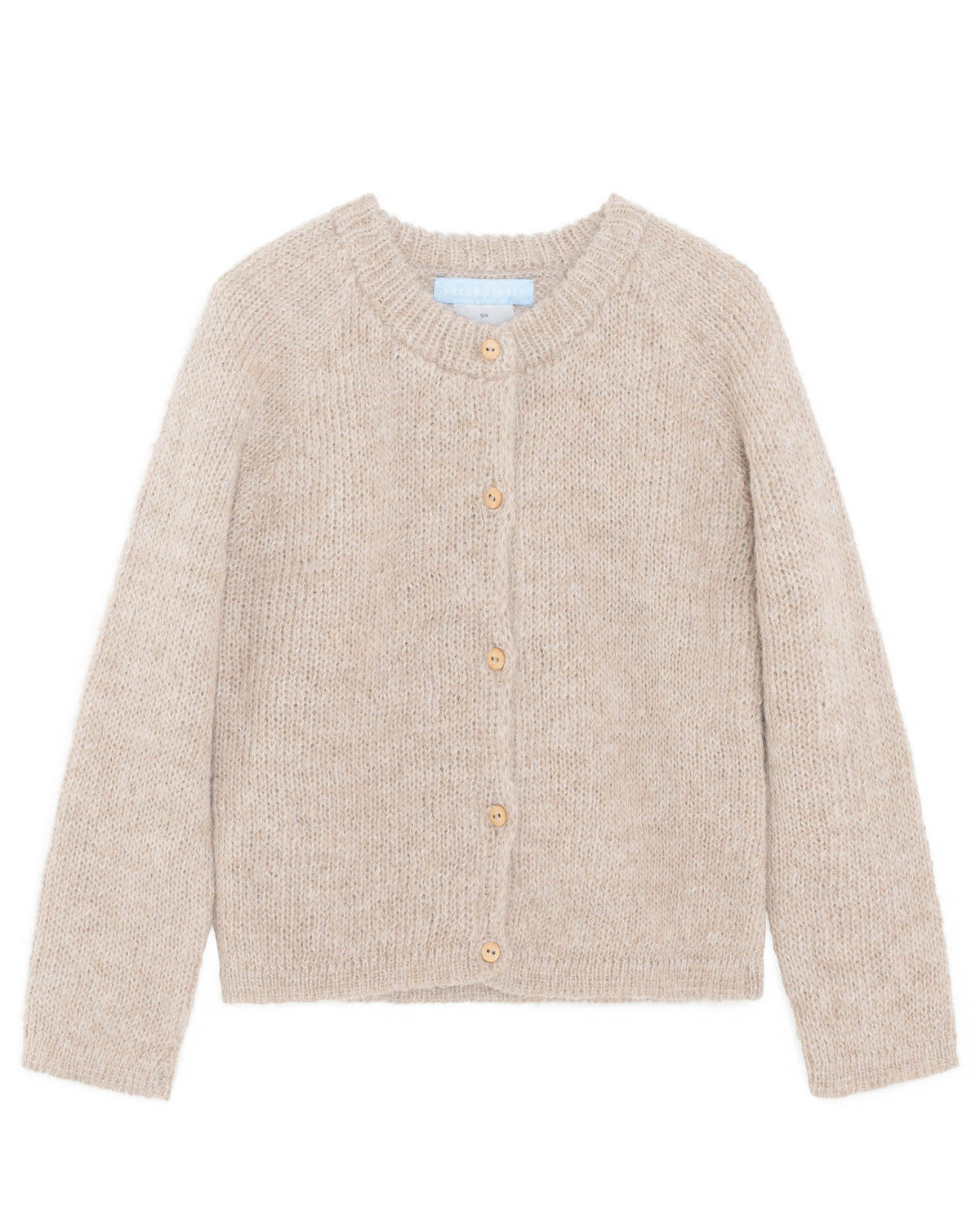 Children's cardigan alpaca wool - oat milk 