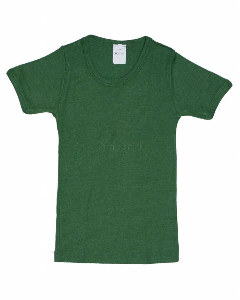 wol-zijde-t-shirt-groen-kind-hocosa