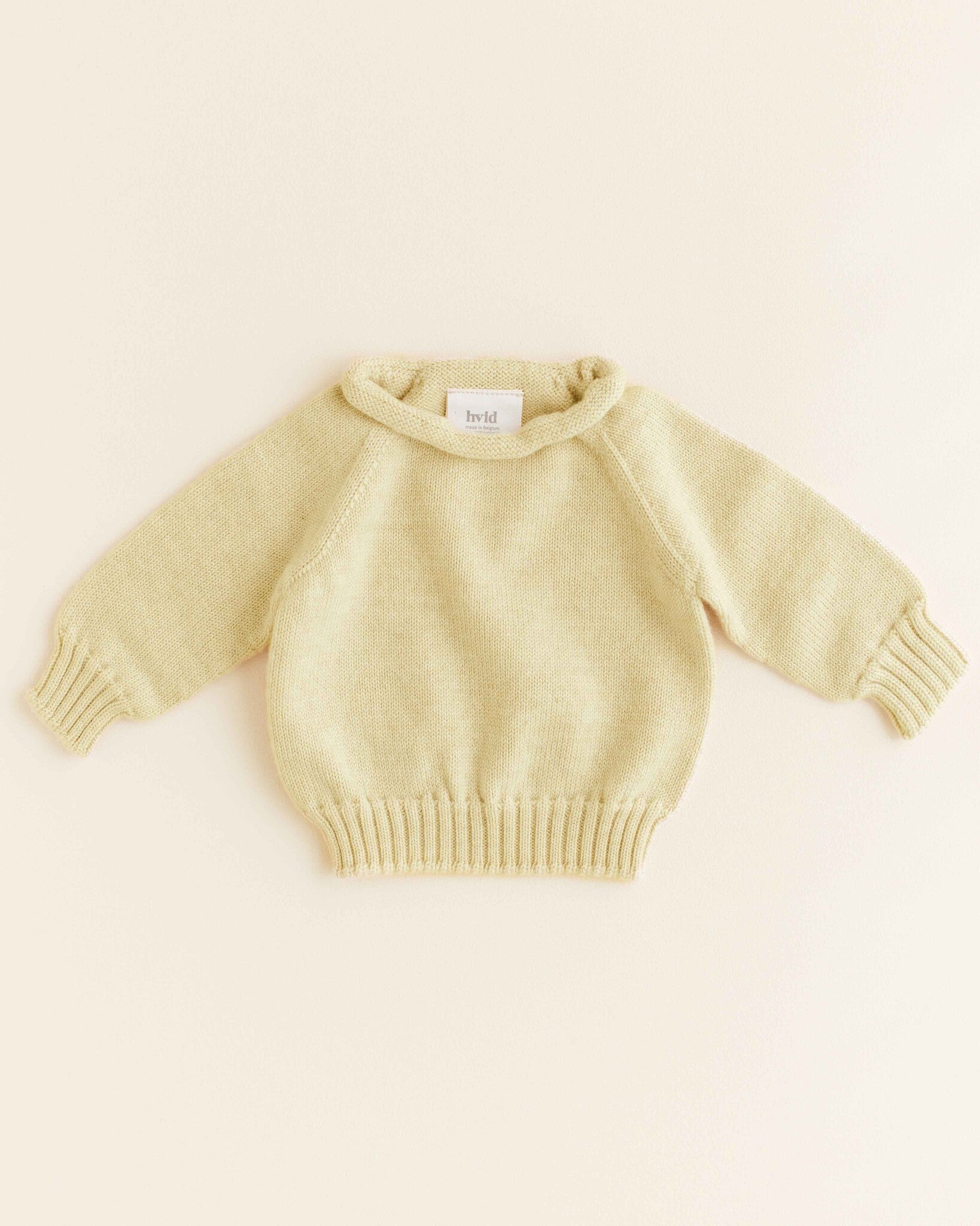 Wollen trui Georgette - light yellow1