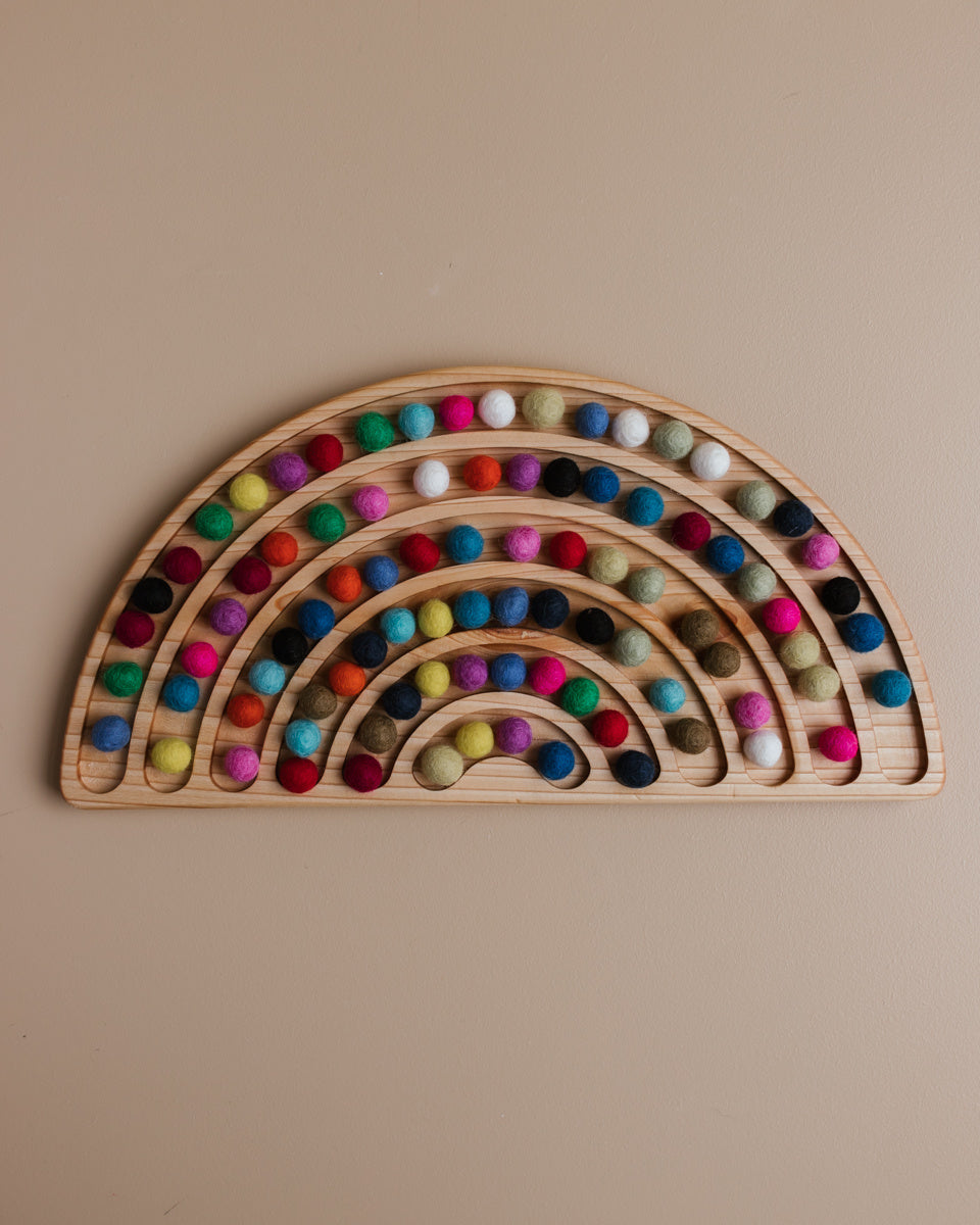 Wooden rainbow tracing board