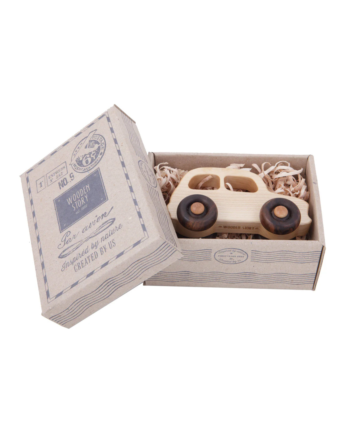 Wooden story  - kleine Franse auto