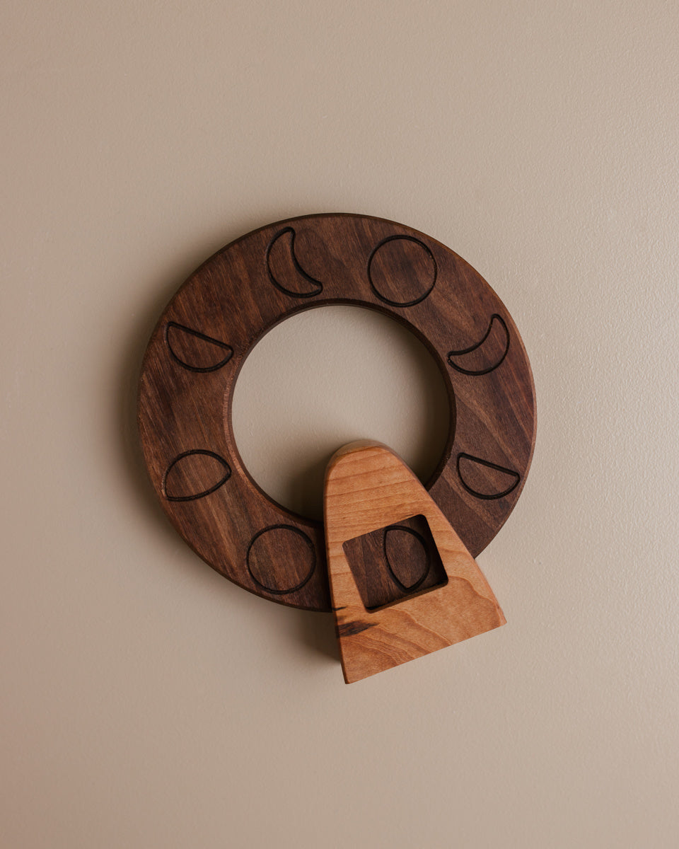Wooden toy moon phases